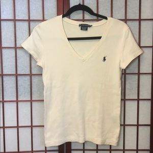 🎈3/$20 90’s Ralph Lauren Logo V-Neck T-Shirt M